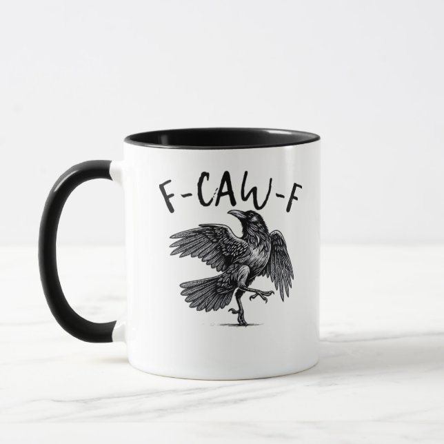 F-Caw-F Essential Retro Classic Mug (Left)