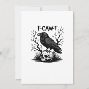 F-Caw-F Essential Vintage Cool Holiday Card