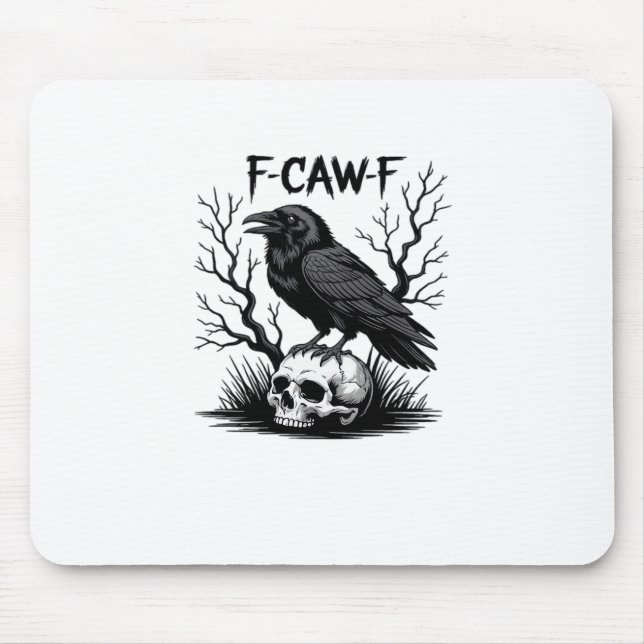 F-Caw-F Essential Vintage Cool Mouse Mat (Front)