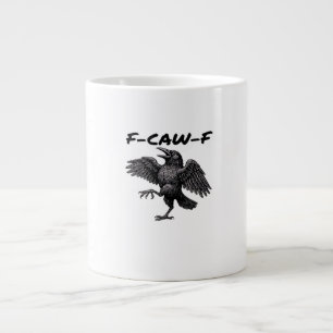 F-Caw-F Essential Vintage Graphic Large Coffee Mug