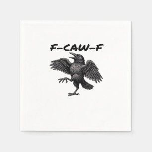 F-Caw-F Essential Vintage Graphic Napkin