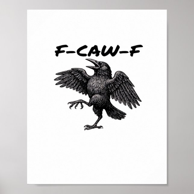 F-Caw-F Essential Vintage Graphic Poster (Front)