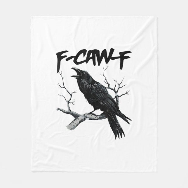 F-Caw-F Fleece Blanket (Front)