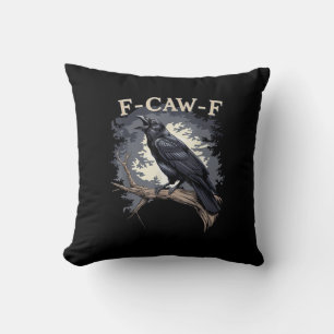 F-Caw-F Funny Bird Crow Creative Casual Cushion