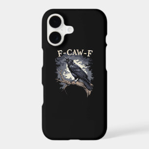 F Caw F Funny Bird Crow Creative Casual Design