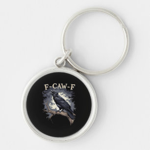 F Caw F Funny Bird Crow Creative Casual Design Key Ring