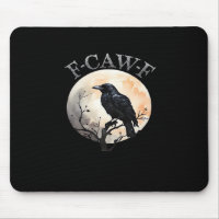 F Caw F Funny Bird Moon Minimal Clean Style