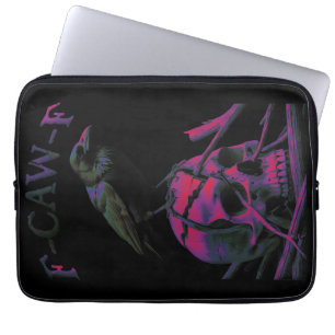 F-Caw-F Funny Black Crow Bird Laptop Sleeve