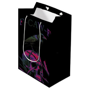 F-Caw-F Funny Black Crow Bird Medium Gift Bag