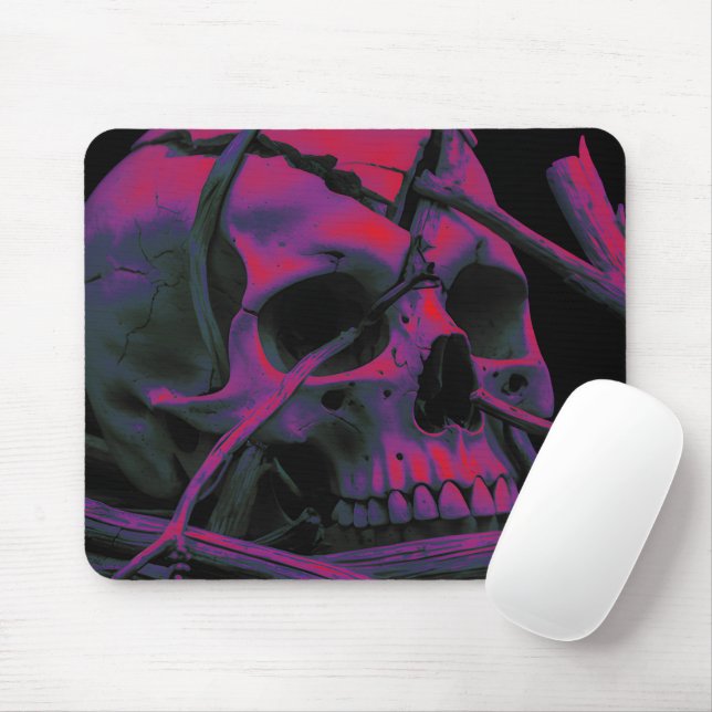 F-Caw-F Funny Black Crow Bird Mouse Mat (With Mouse)