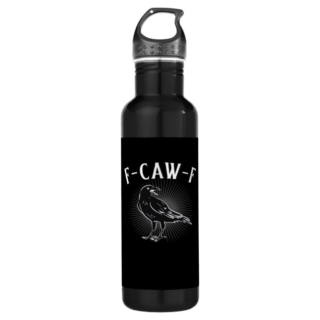 F-Caw-F Funny Casual 710 Ml Water Bottle (Front)