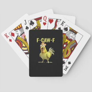 F Caw F Funny Chicken Classic Creative Casual Playing Cards