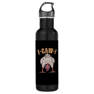 F-Caw-F Funny Chicken Classic Retro Cool 710 Ml Water Bottle