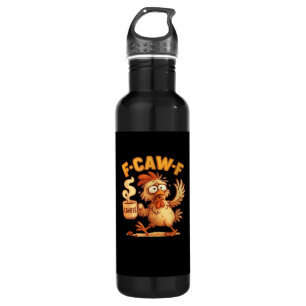 F-Caw-F Funny Chicken Classic Retro Graphic 710 Ml Water Bottle