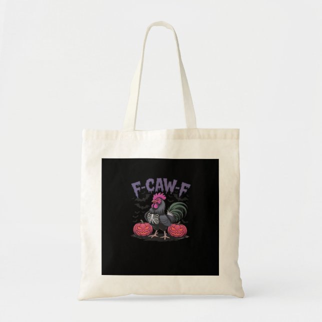 F Caw F Funny Chicken Classic Simple Clean Style Tote Bag (Front)