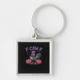 F-Caw-F Funny Chicken Classic Simple Style Key Ring