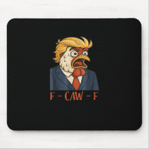 F Caw F Funny Chicken Classic Vintage Cool Style Mouse Mat