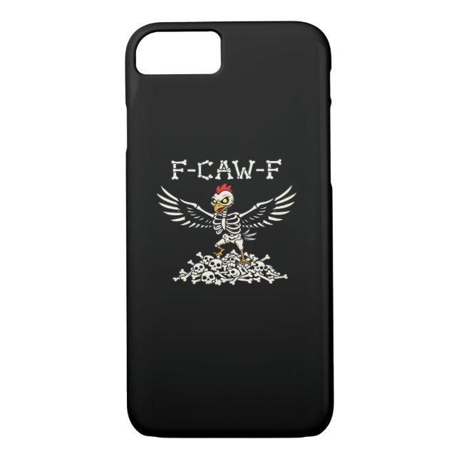 F-Caw-F Funny Chicken Halloween Cool Unique Case-Mate iPhone Case (Back)