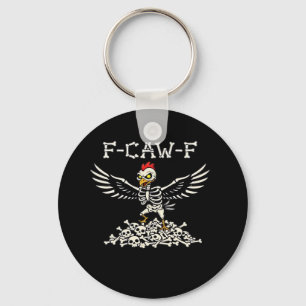 F-Caw-F Funny Chicken Halloween Cool Unique Key Ring