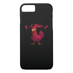 F-Caw-F Funny Chicken Humor Rooster Meme Creative  iPhone 8/7 Case