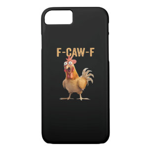 F-Caw-F Funny Chicken Humor Rooster Meme Retro Cla iPhone 8/7 Case