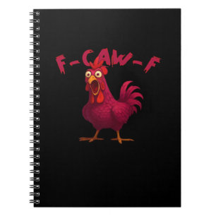 F Caw F Funny Chicken Humour Creative Casual Style Notebook