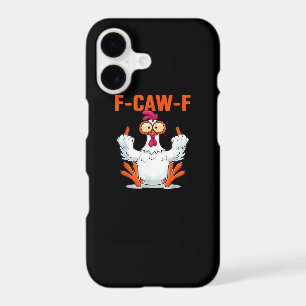 F Caw F Funny Chicken Humour Quote Vintage Style