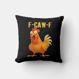 F-Caw-F Funny Chicken Meme Funny Trendy Cushion