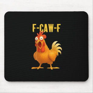 F Caw F Funny Chicken Meme Trendy Modern Style Mouse Mat