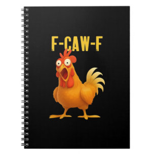 F Caw F Funny Chicken Meme Trendy Modern Style Notebook