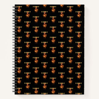F Caw F Funny Chicken Pun Dark Humour Sarcasm Notebook