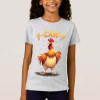 F-CAW-F Funny Chicken Rooster Graphic Design
