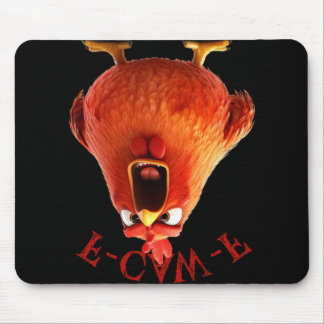 F-caw-f Funny Chicken Rooster Humor Quote  Mouse Mat