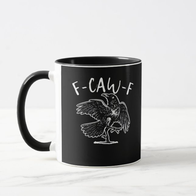 F Caw F Funny Design  Mug (Left)