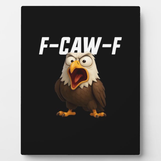 F-Caw-F Funny F-Caw-F Gear Retro Classic Plaque (Front)