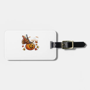 F-Caw-F Funny For Men Women Thanksgiving-Christmas Luggage Tag