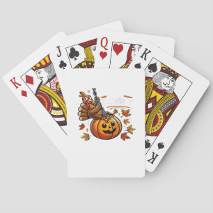F-Caw-F Funny For Men Women Thanksgiving-Christmas Playing Cards