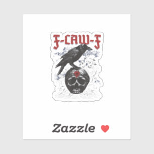 F-Caw-F Funny Halloween Crow Raven Gothic Humour