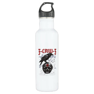 F-Caw-F Funny Halloween Crow Raven Gothic Humour 710 Ml Water Bottle