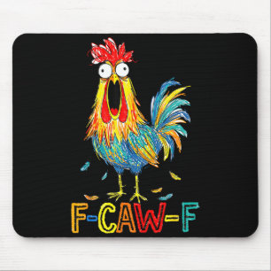 F-caw-f Funny Idea For Work F Caw F Funny Office C Mouse Mat