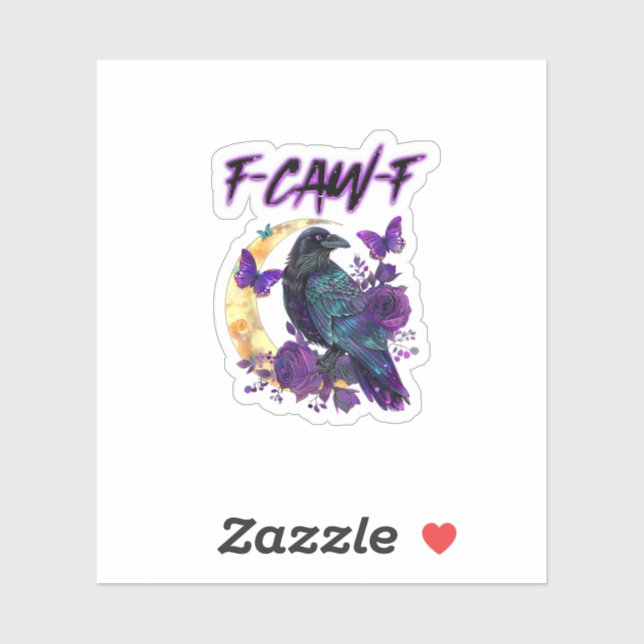 F-Caw-F Funny Raven Crow Spooky Season Halloween C (Sheet)
