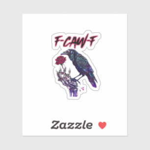 F-Caw-F Funny Raven Crow Spooky Season Halloween R