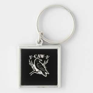 F-Caw-F Funny Raven Vintage Crow Sarcastic Humor C Key Ring