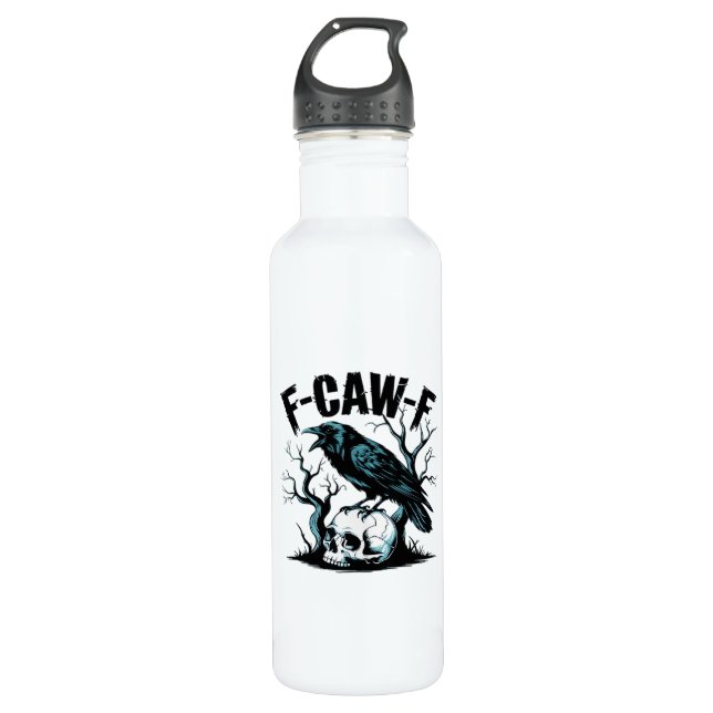 F-Caw-F Funny Trendy 710 Ml Water Bottle (Front)