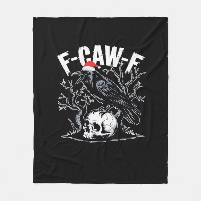 F-Caw-F Funny Trendy Fleece Blanket (Front)