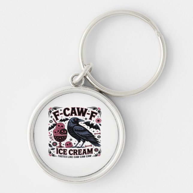 F Caw F Funny Trendy Key Ring (Front)