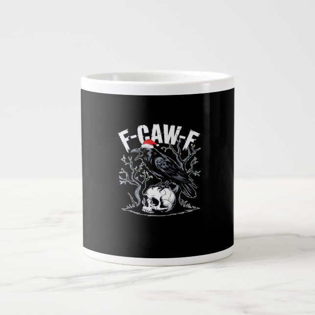 F-Caw-F Funny Trendy Large Coffee Mug (Front)