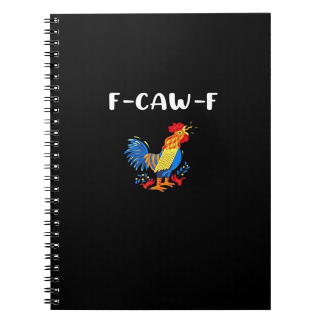 F-Caw-F Funny Trendy Notebook (Front)