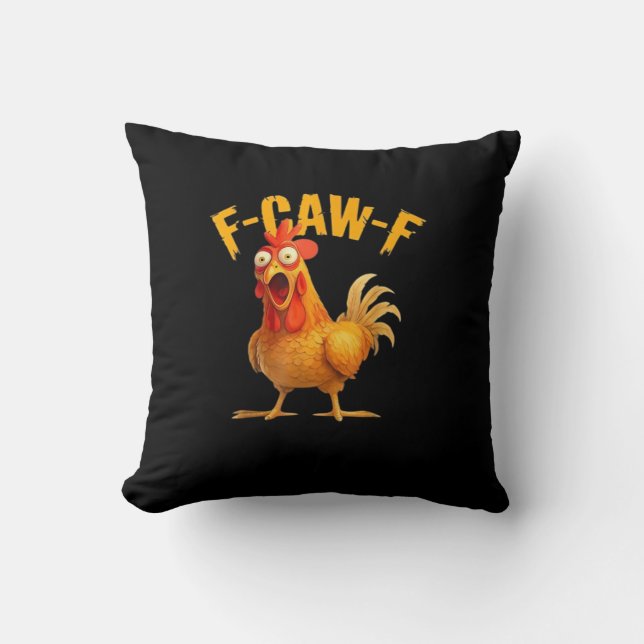 F-Caw-F Funny Unique Cushion (Front)