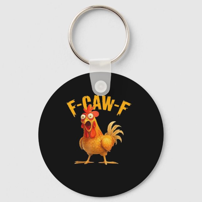 F-Caw-F Funny Unique Key Ring (Front)
